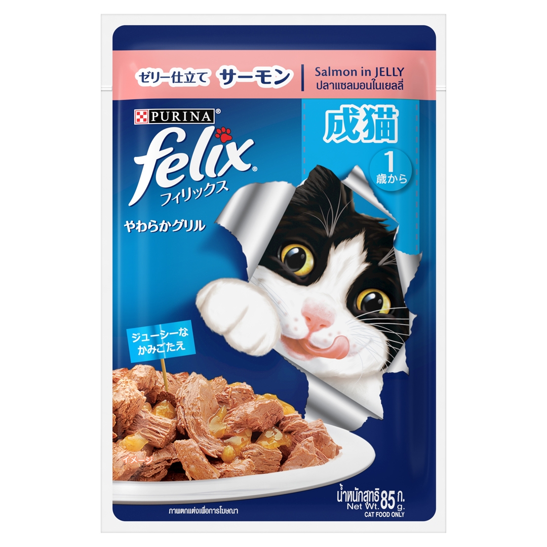 FELIX As Good As It Looks Adult Salmon in Jelly Wet Cat Food